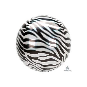 Palloncino  sferico zebrato 16"-40cm. 1pz