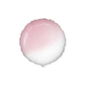 Palloncino  tondo rosa baby sfumato 18"-45cm. 1pz
