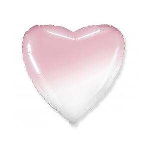 Palloncino  cuore rosa baby sfumato 32"-81cm. 1pz