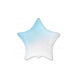 Palloncino  stella blu baby sfumato 32"-81cm. 1pz