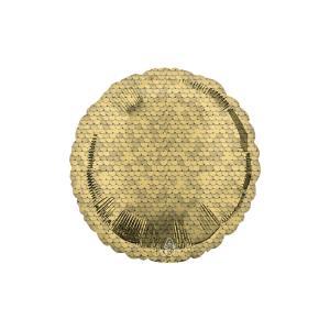 Palloncino  paillettes oro tondo standardshape 18"-46cm. 1pz