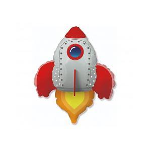 Palloncino  razzo spaziale rosso 30"-76cm. 1pz
