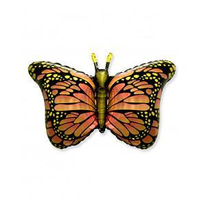 Palloncino  farfalla arancione 38"-96cm. 1pz