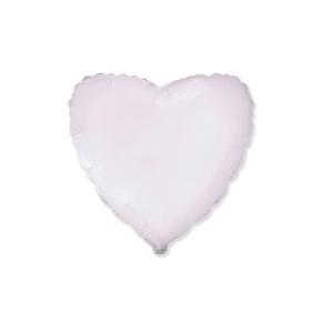 Palloncino a forma di cuore bianco 18" - 45cm. 1pz