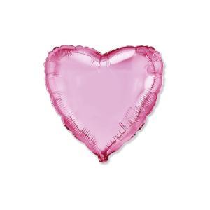 Palloncino a forma di cuore rosa chiaro 18" - 45cm. 1pz
