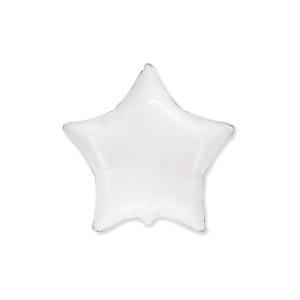 Palloncino a forma di stella bianca 18" - 45cm. 1pz