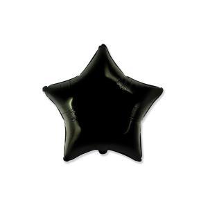 Palloncino a forma di stella nera 18" - 45cm. 1pz