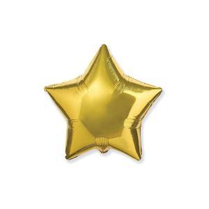Palloncino a forma di stella oro 18" - 45cm. 1pz