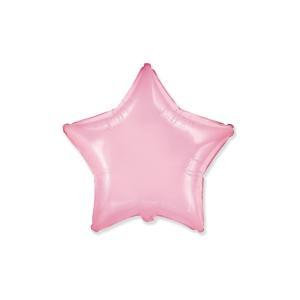 Palloncino a forma di stella rosa 18" - 45cm. 1pz