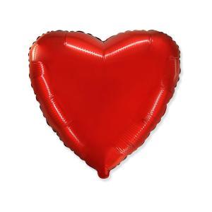 Palloncino a forma di cuore rosso 32" - 80cm. 1pz