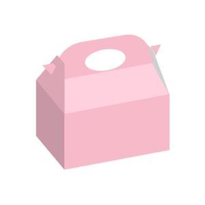 Scatole regalo rosa con maniglia, 12pz.