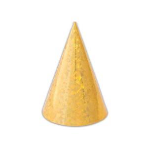 Cappellini olografici color oro, 6pz.