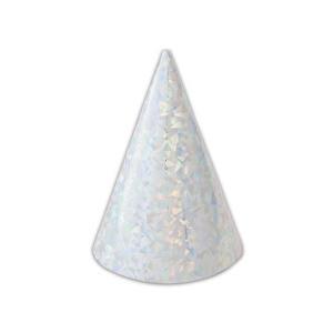 Cappellini olografici color argento, 6pz.