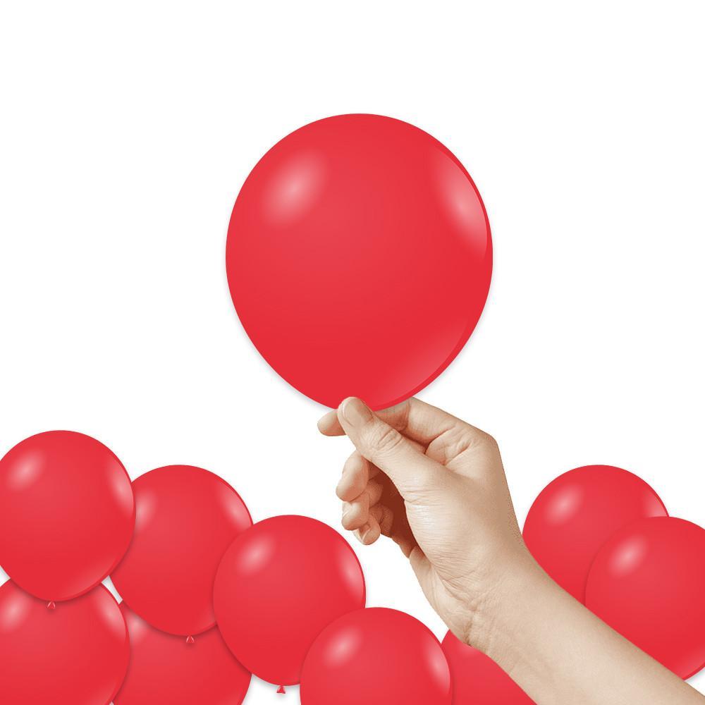 cl palloncini rosso chiaro pastello da 13cm. 100pz