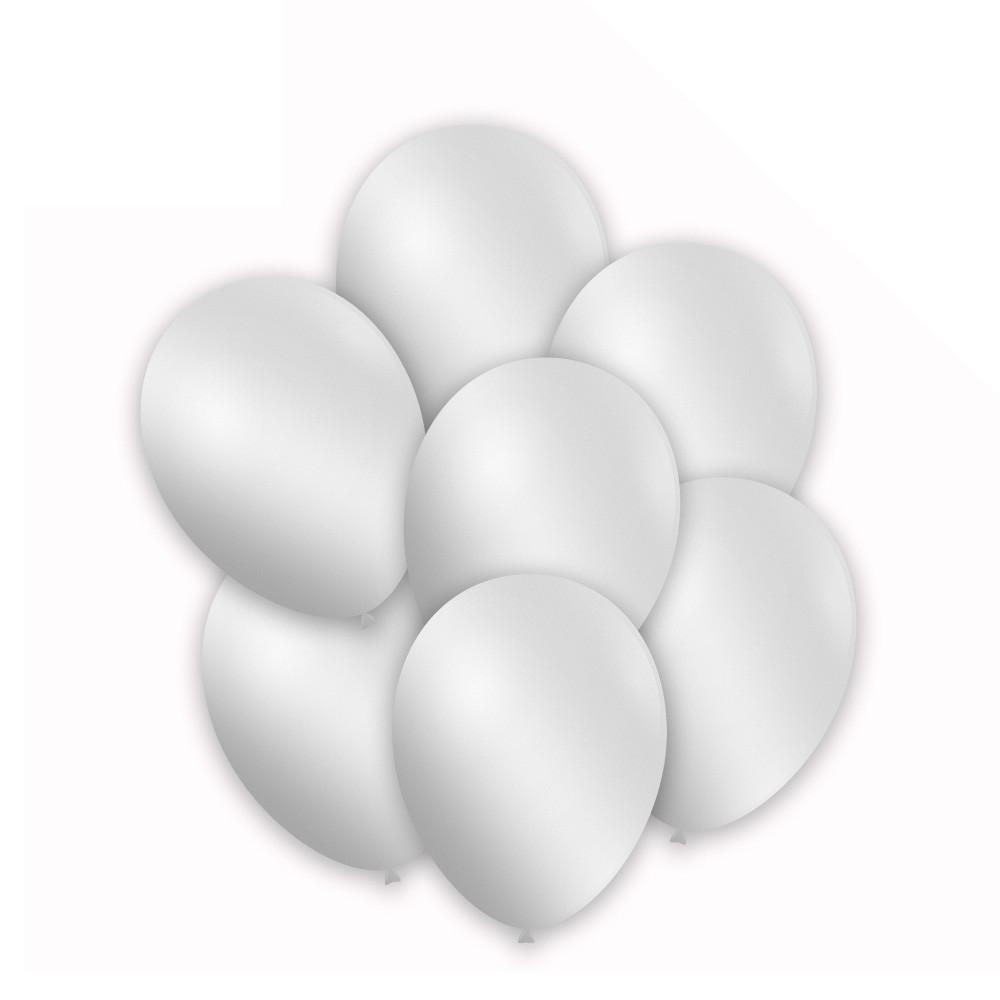 rocca fun factory palloncini bianco metallizzato da 33cm. 100pz