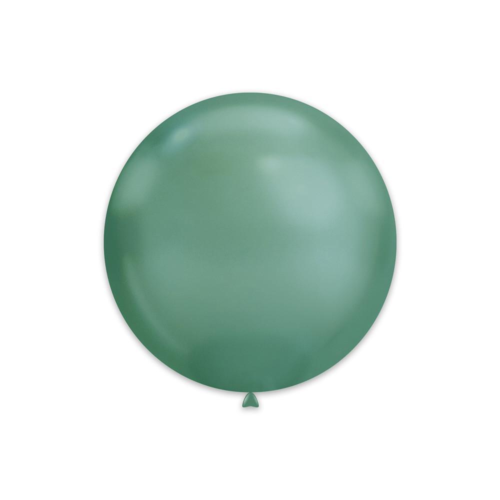 rocca fun factory palloncini verde chrome da 38cm. 25pz
