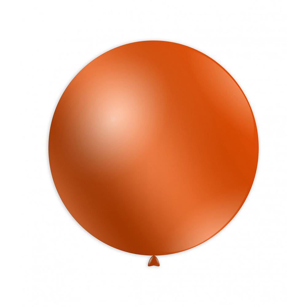 rocca fun factory palloncino colore arancione metallizzato da 83cm. 1pz