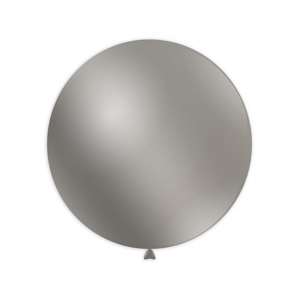 rocca fun factory palloncino colore argento metallizzato da 83cm. 1pz