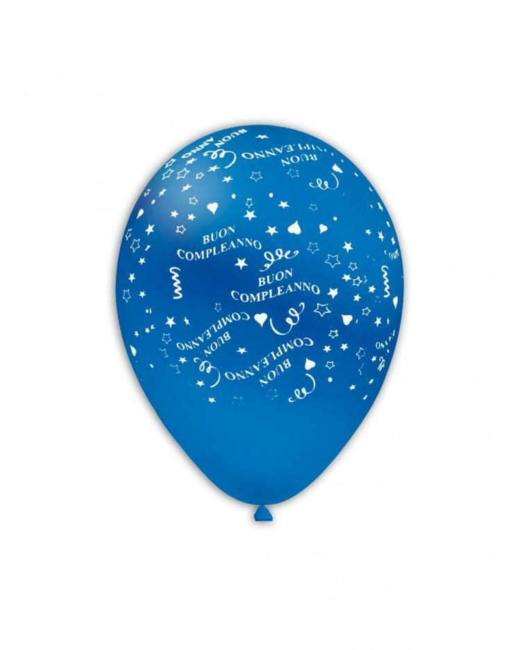rocca fun factory palloncini blu 52 con stampa globo bianca buon compleanno gsd110 12