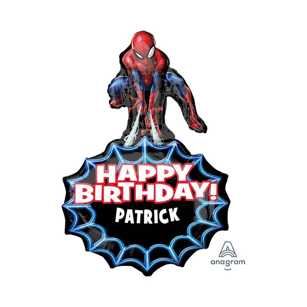anagram palloncino anagram spiderman happy birthday personalizzabile 23