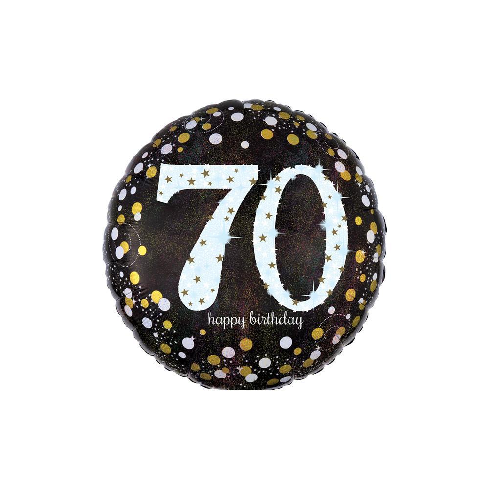 anagram palloncino anagram happy birthday 70 anni scintillante tondo standardshape 18
