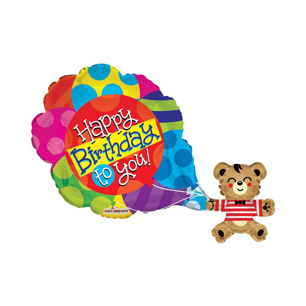 kaleidoscope palloncino kaleidoscope orso con palloncini happy birthday to you 36