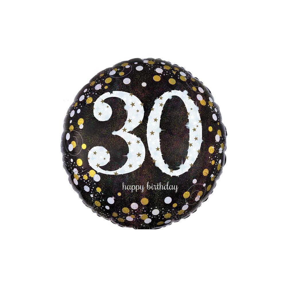 anagram palloncino anagram happy birthday 30 anni scintillante tondo standardshape 18