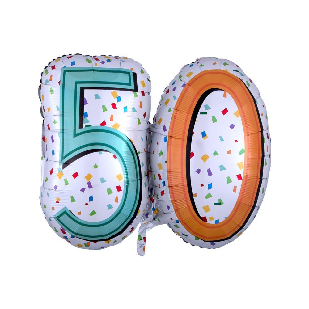 anagram palloncino anagram happy birthday 50 multicolor supershape 25