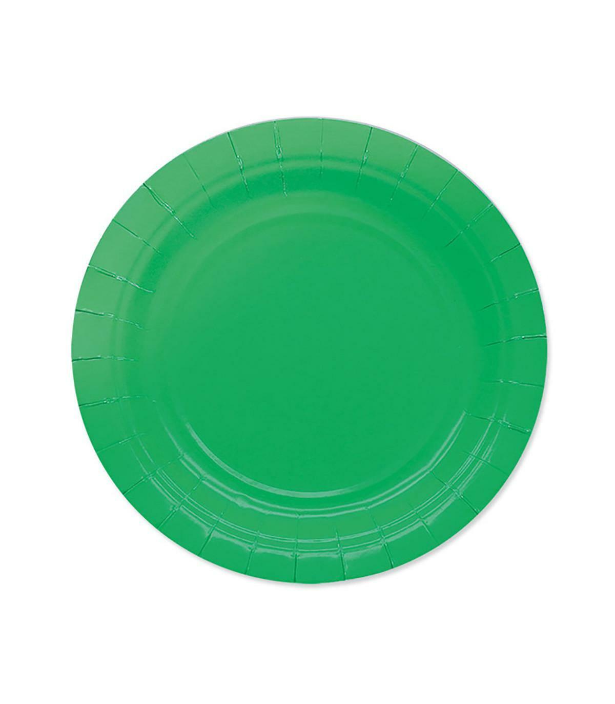 big party 25 piatti ecolor verdi 18cm