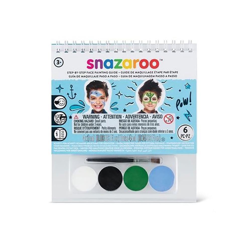 snazaroo kit libretto ragazzo snazaroo con colori viso assortiti. 1kit.