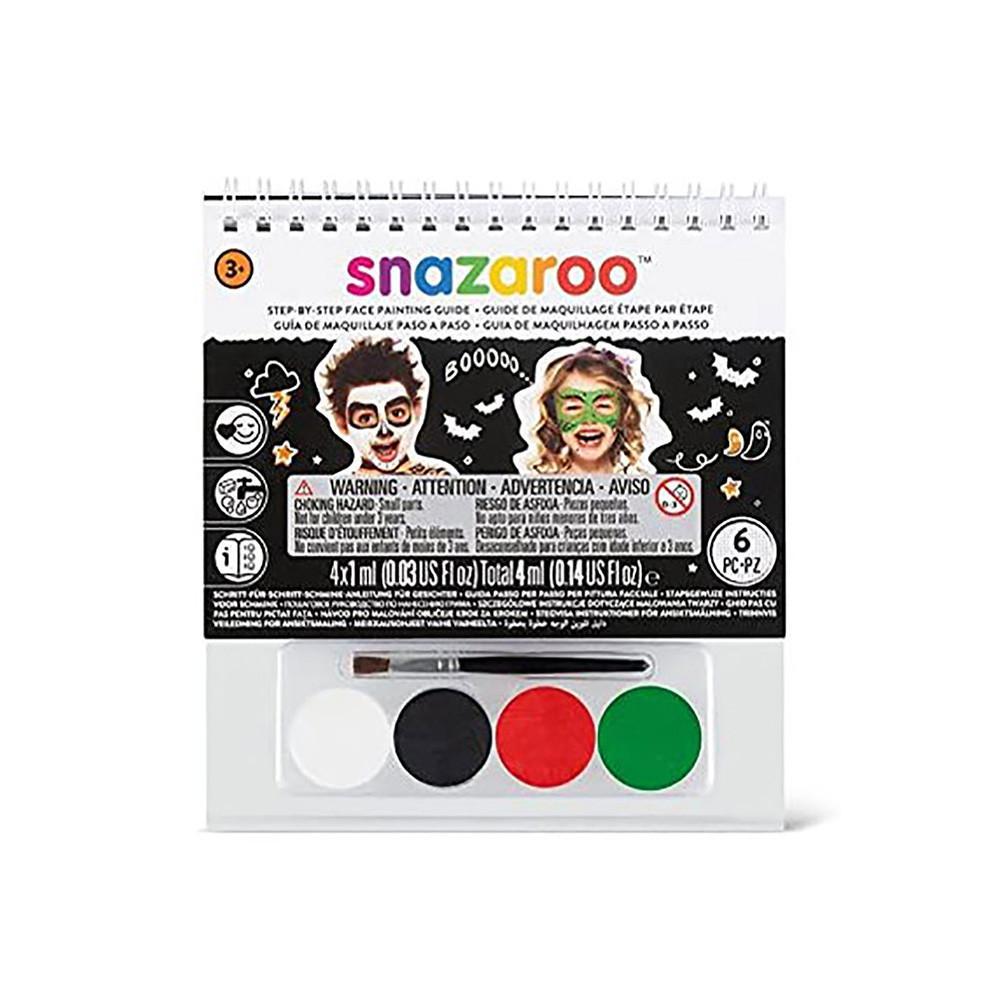 snazaroo kit libretto snazaroo halloween con colori viso assortiti. 1kit.