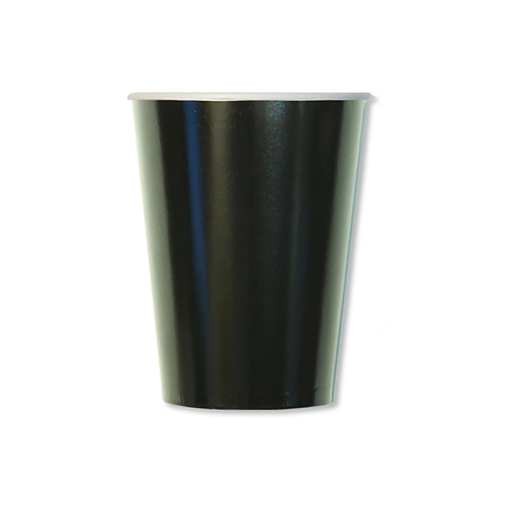ex. tra. bicchieri compostabili colore nero 250cc. 20pz