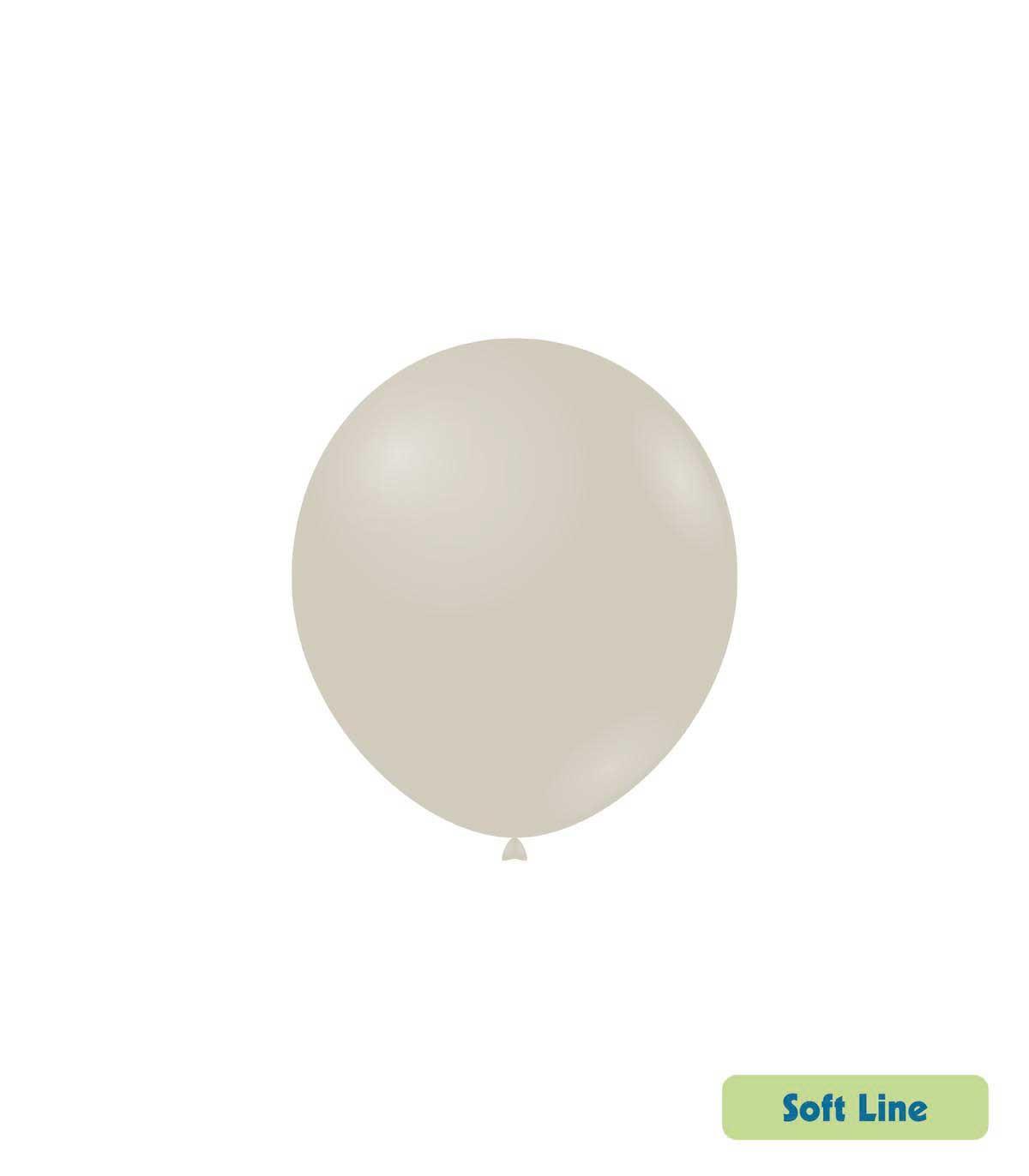 soft palloncini bianco latte pastello soft line 5inc-13cm, 100pz.
