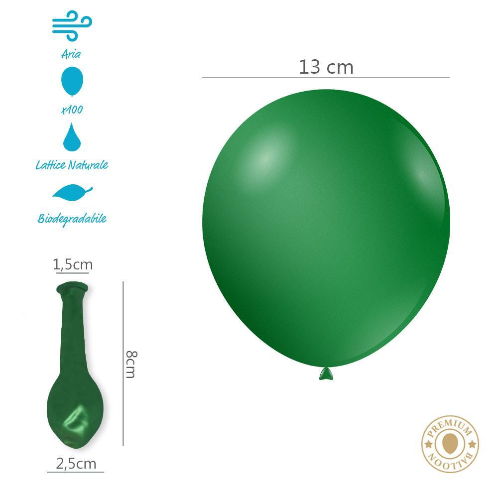rocca fun factory palloncini verde chiaro metallizzato da 13cm. 100pz