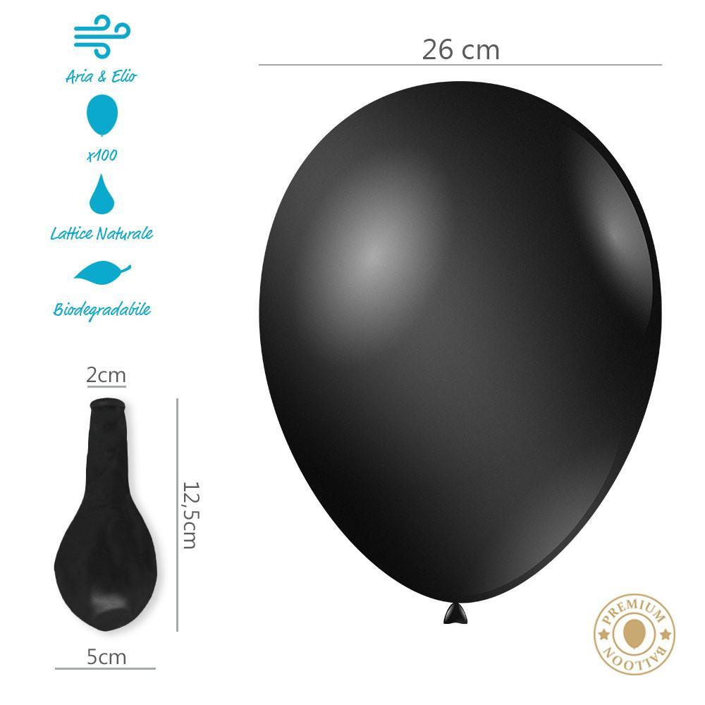 cl palloncini nero metallizzato gm90 10