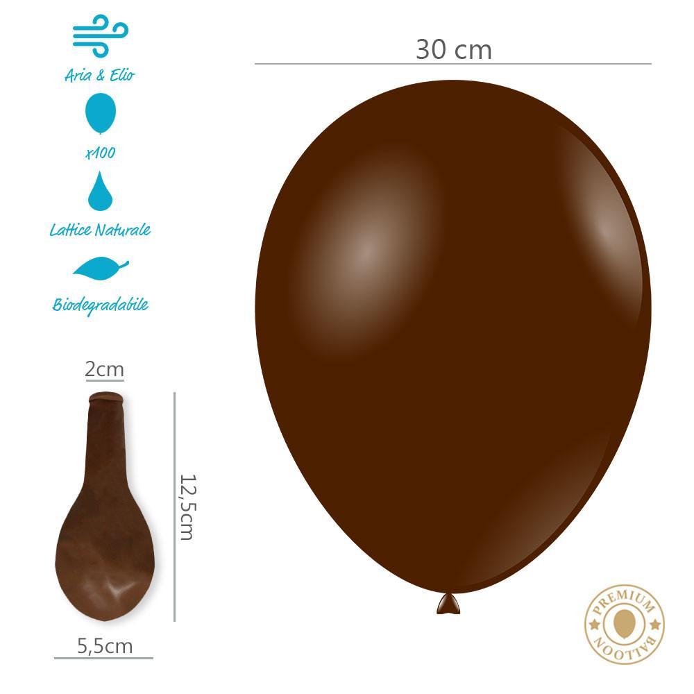rocca fun factory palloncini marrone cioccolato pastello g110 12