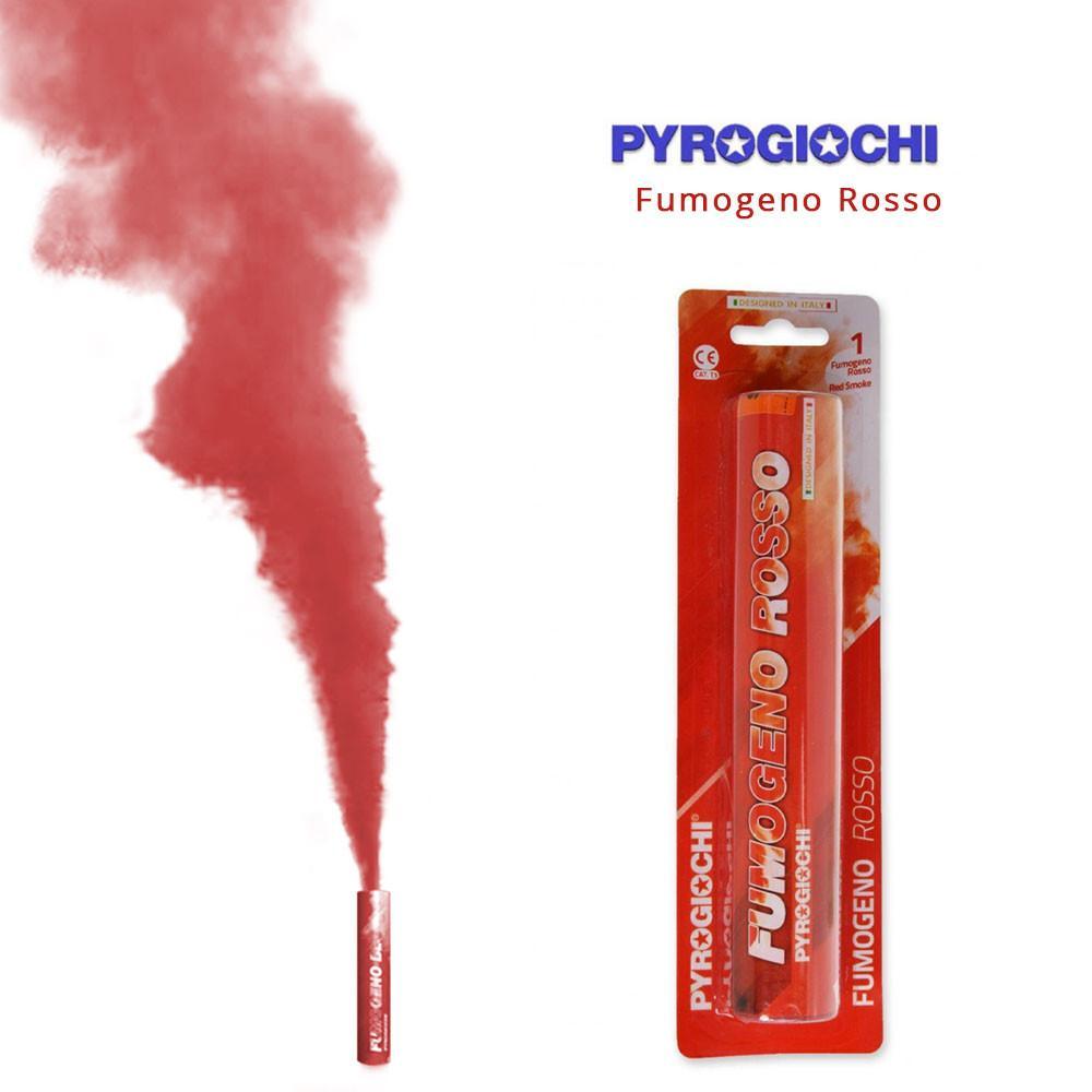 pyrogiochi fumogeno rosso pyrogiochi. 1pz