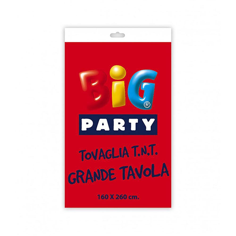 big party tovaglia tnt rettangolare big party rossa 160x260cm. 1pz