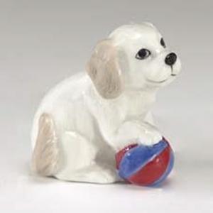 Bomboniera in porcellana cane