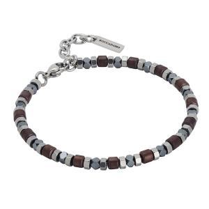 Brazalete con decoraciones de hematita marrón