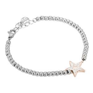 Pulsera de cuentas con estrella y strass