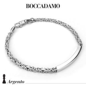 Pulsera de cadena bizantina cuadrada con placa