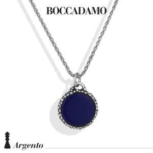 Collar de cadena en espiga con ágata azul