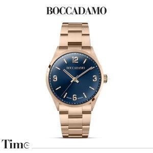 Reloj solo tiempo bañado en oro rosa con esfera azul