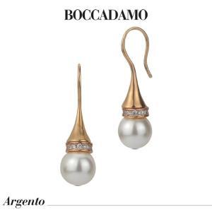 Pendientes de gancho bañados en oro amarillo con perla y circonitas