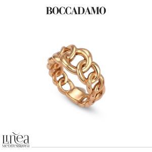 Anillo grumetta de banda bañado en oro rosa