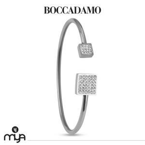 Brazalete abierto con cuadrados de strass cristal