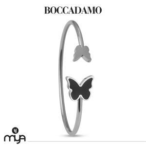 Brazalete abierto con mariposa de ónix