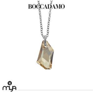 Collar con cristal geométrico color golden shadow