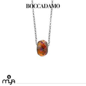 Collar con cristal color rojo fuego